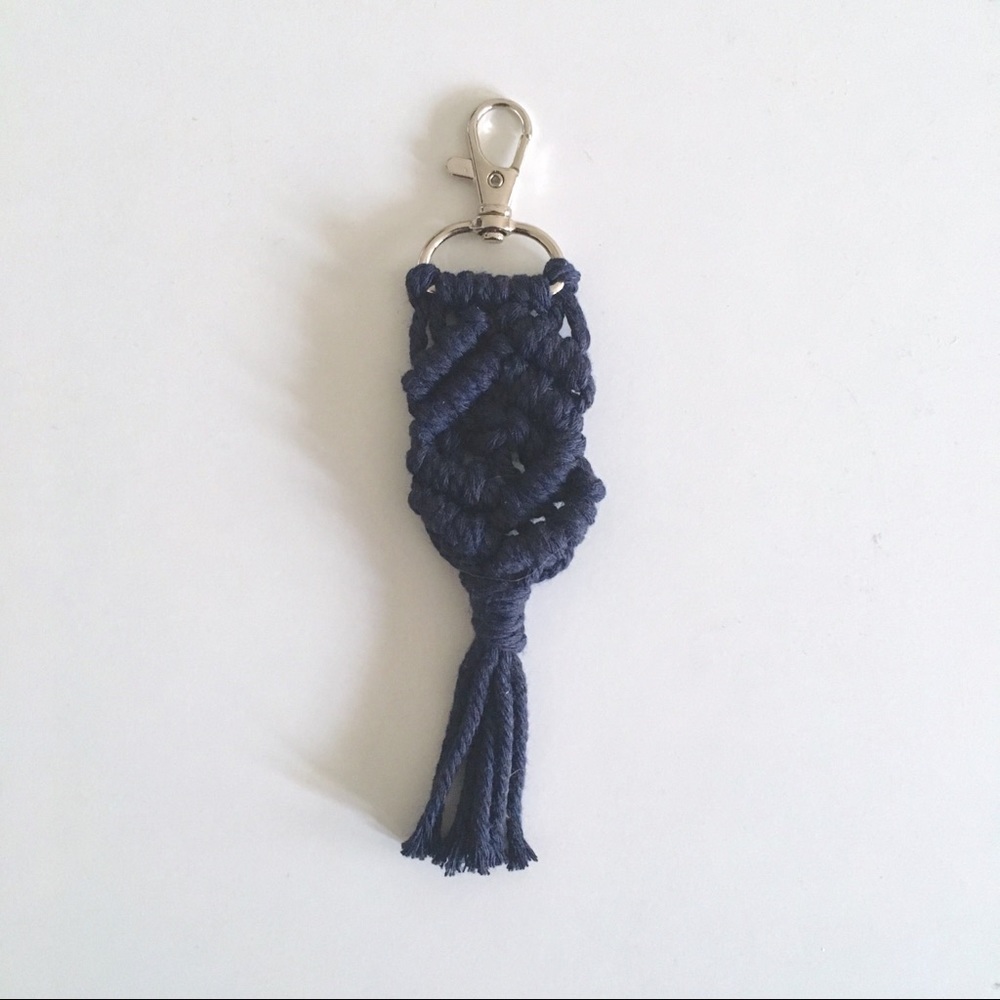 Diamond Macrame Keychain
